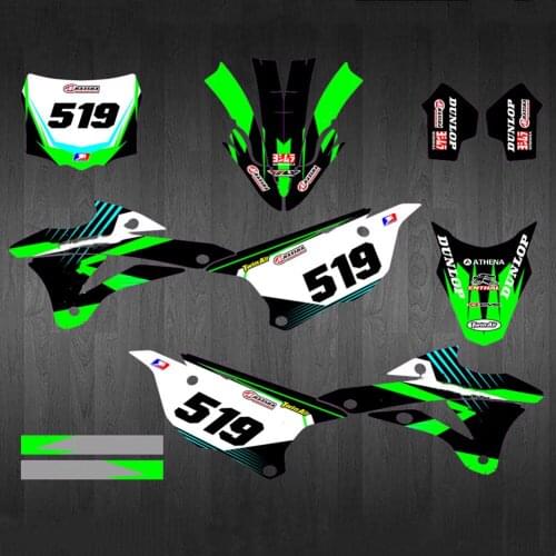 Free custom numbers names KX85/100 3M Decals Stickers Backgrounds Graphics For Kawasaki KX100 KX85 2014 2015 2016 2017 2018 2019
