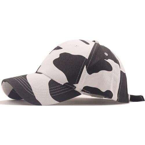 Golf Baseball Hat Streetwear fishing Snapback Summer White Purple Cow Print Hip Hop Caps For Men Women Outdoor Sport Tennis