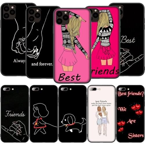 T24 Best Friend Girlfriend Case for iPhone 13 12 Mini 11 Pro XS Max XR X 8 7 6 6S Plus 5 5S SE 2020