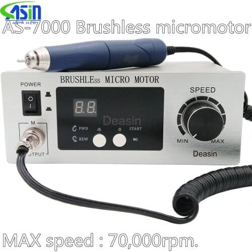 DHL free shipping Dental Lab machine Brushless micro motor Jewellery engraving Micromotor Polishing machine Unit with handpiece