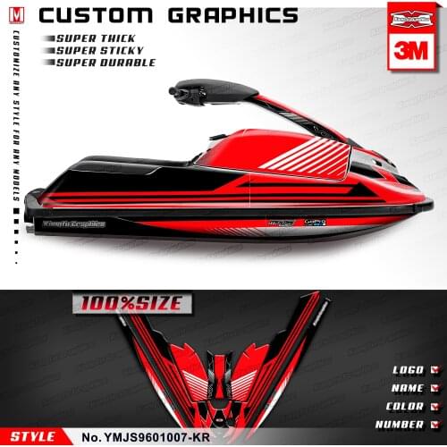 KUNGFU GRAPHICS Custom Sticker for Personal Watercraft Super Jet Ski SJ 700 2002 2003 2004 2005 2006 2007 2008 2009 2010 to 2015