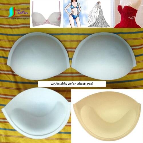 Wholesale Price Stage Costume,Tube Dress Decorate Clothes Accessory White,Skin Color Semicircle Half Cup Bra Chest Pads S0783L