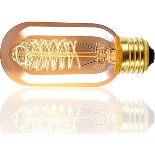 1pc Edison Bulb Dimmable T45 40W E27 Retro Decorative Warm White Color Filament Vintage Ampoule Incandescent Bulb Edison Lamp