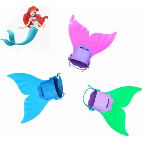 Hot Sale Kids Swimming Fins Training Flipper Mermaid Children Diving Feet Tail Monofin