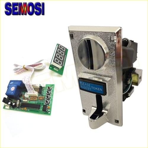 Timer Control Board Time Controller PCB with 6 kind Coin Acceptor for Arcade Machine Massage Chair with 40cm White Lead,JY-15B