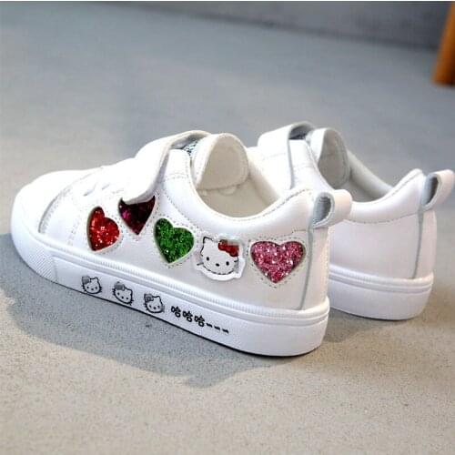 Sanrio Hello Kitty 2021 girls sports shoes childrens casual shoes cartoon breathable sneakers