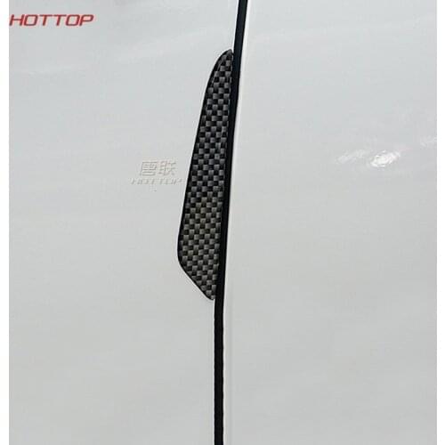 Carbon Black Universal Car Door Side Protector Bumper Strips Decal SUV Body Decorative For Toyota Highlander 2015-2020