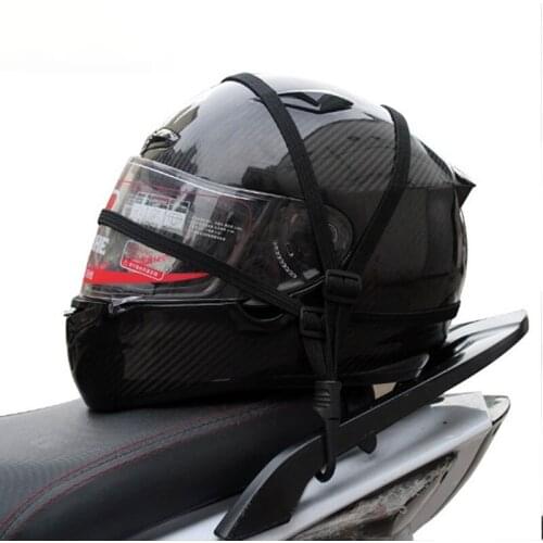Universal 60cm Motorcycle Luggage Strap Motorcycle Helmet High-Strength Retractable Protective Gears Fixed Elastic Buckle Rope