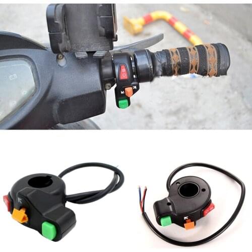 Youwinme Universal 3 in 1 Motorcycle ATV Bike Scooter 7/8" 22mm Handlebars Switch Horn Turn Signals On/Off Button Light Switches