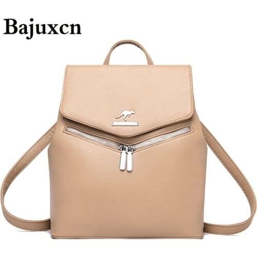 Summer 2021 Women Leather Backpacks Fashion Shoulder Bag Female Backpack Ladies Travel Backpack Mochilas School Bags For Girls