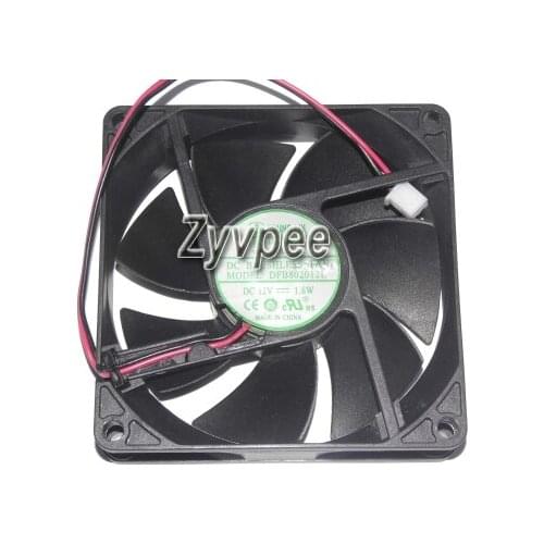 Zyvpee® 80mm DFB802012L 8cm 12V 1.6W 2Wire Cooling Fan 80x80x20mm