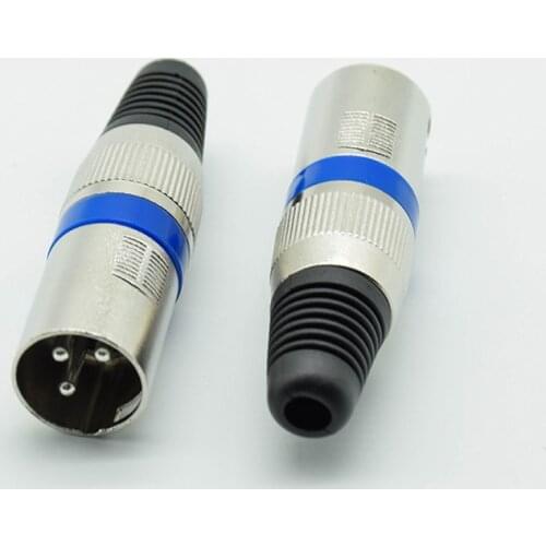 1pcs 3 Pin XLR Audio Cable Connector MIC Male Plug Jack Professional Microphone Wire Connector