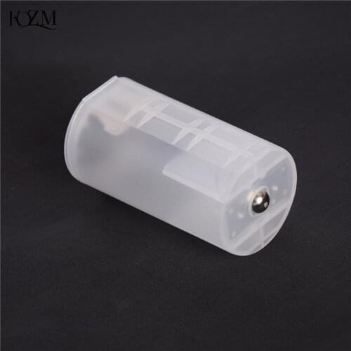 1pcs White 2 AA To D Size Battery Holder Conversion Adapter Switcher Converter Case White Wholesale Price