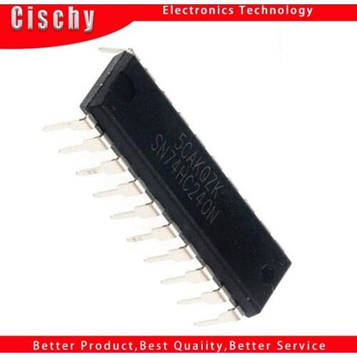 10pcs/lot 74HC240 SN74HC240N DIP-20 inverter / buffer chip new original In Stock