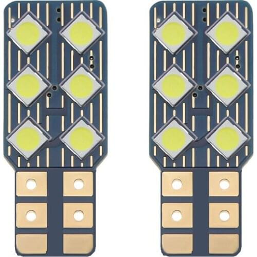 2pcs W5W T10 Led Canbus Bulbs 3030smd 194 168 Led Car Wedge Parking Light Turn Side Bulbs Instrument Lamps License Plate Lights