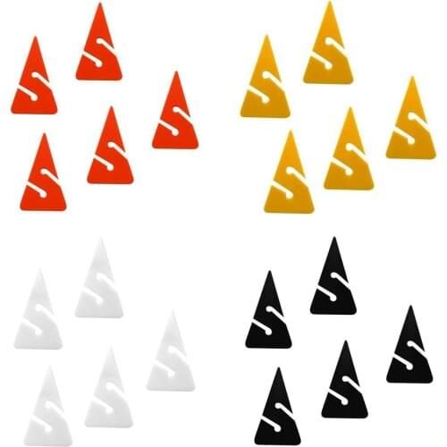 20 Pieces Orange Yellow White Black Triangle PVC Line Arrow Markers for Scuba Diving Cave Wreck Dive Pool & Accessories