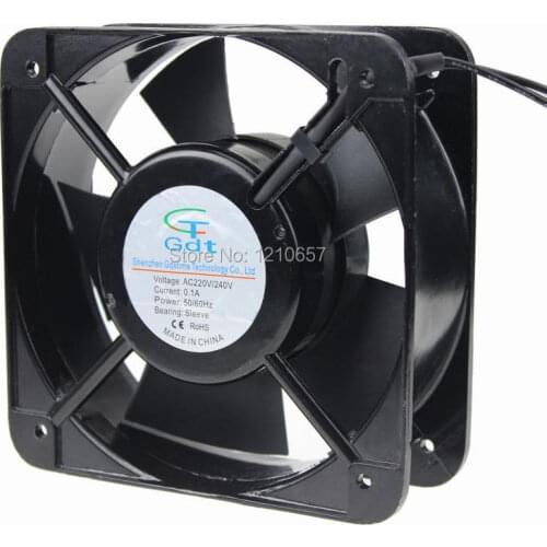 5PCS lot Gdstime AC 220V 240V 2 wire Cooler 15cm 15050s 150x50mm Industrial Ventilation Exhaust Cooling Fan