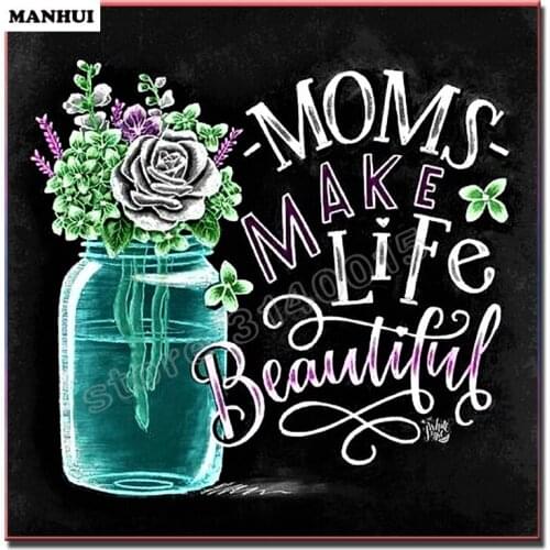 Diy Diamond painting Chalkboard drawing painting square Diamond mosaic pasted full cross stitch Crafts Home Decoration MH237