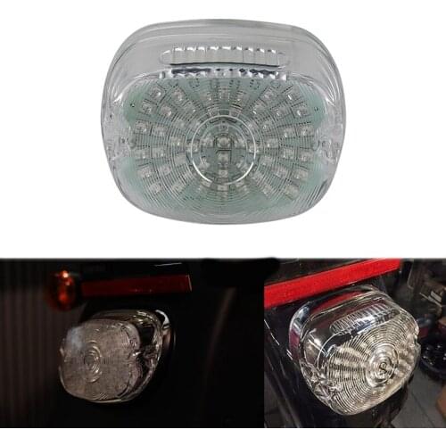 White Lamp Housing Tail Light Brake Turn Signals Running Light Compatible for Road King