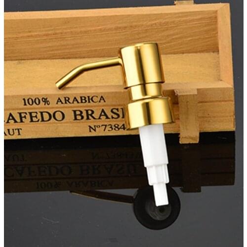 Round Neck Top Soap Dispenser Pump Rust Proof Soap Bottles Pumps Plating Gold