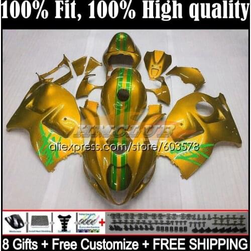 Injection For SUZUKI GSXR1300 Hayabusa 1996 1997 1998 1999 2000 2001 20CL.163 cool golden GSXR-1300 CC 02 03 04 05 06 07 Fairing