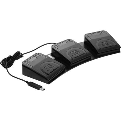 FS2020U1 USB Foot Switch Control Key Customized Computer Keyboard Action Pedal for Devices Instruments Computers Office