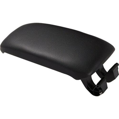 1 Pcs Center Armrest Cover Console Lid Front Black For 2003-2013 Audi A4 S4 Quattro