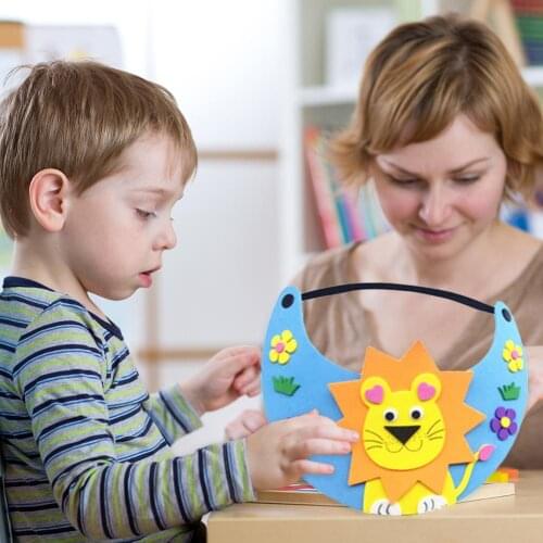 Creative Hat EVA DIY Cartoon Cap Playability Practicality Child Kids Beautiful Shape Gifts Kindergarten Puzzle Toy Random
