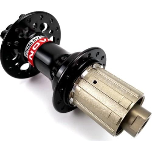 Novatec D792SB-B12 MTB/Road disc brake hub 280g black 28/32 holes thru axle 12x148mm compatible shiman0 9/10/11 speed or XD