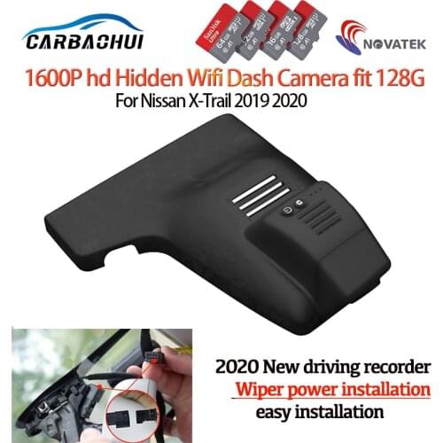 New ! Plug and play Car DVR Video Recorder Dash Cam Camera For Nissan X-Trail 2019 2020 high quality full hd 1600P Novatek 96675