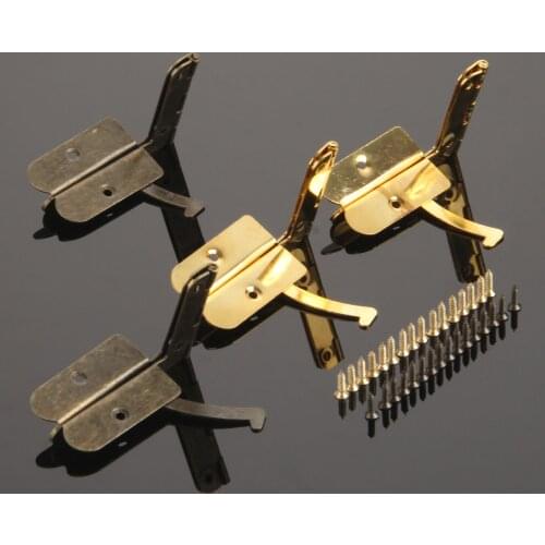 2pcs Cabinet Door Hinge for Drawer Jewelry Wood Box Furniture Wooden Box Supports Hinge 53*40mm