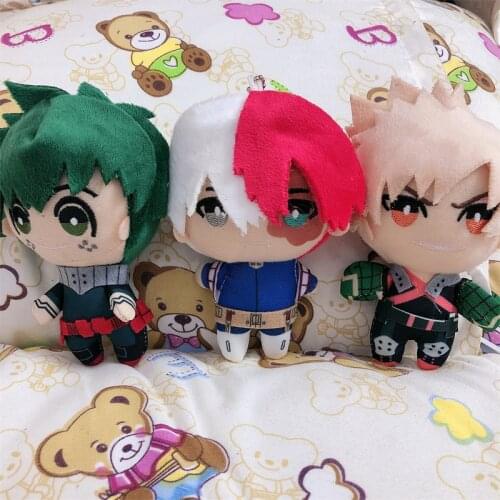 Anime Boku My Hero Academia Plush Doll Midoriya Izuku deku Bakugou Katsuki Todoroki Shoto Cosplay Accessories Cartoon Props