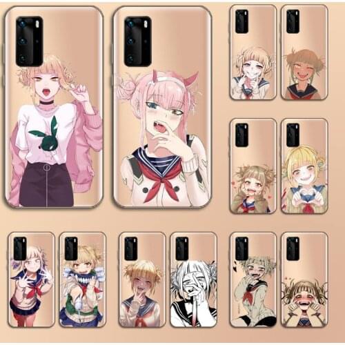 My Hero Academia Toga Himiko Phone Case Transparent for Huawei nove e 6 5 4 3 2 s i se pro lite protective shell cover funda