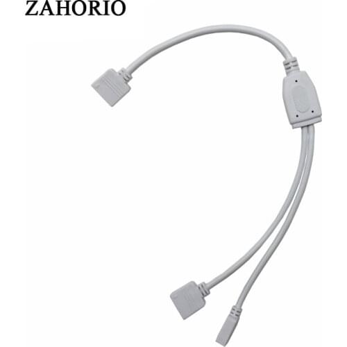 Strip Accessories 1 to 2 Female Connector Splitter RGB LED Strips extension Cable with 4 pin connector For 3528 5050 LED Strips