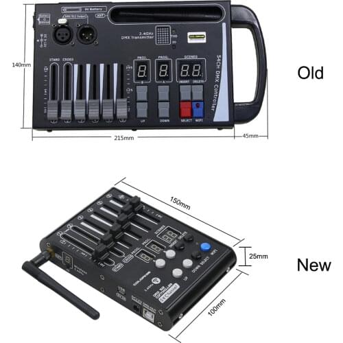 2020 New System Wireless Dmx Console 54CH Led Stage Light Controller Use 9V Battery or Power Bank Control LED Move Stage Light