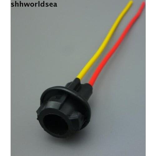 Shhworldsea 300Pcs fit for bulb 5w T10 bulb holder T10 socket plastic high quality T10 bulb socket connector plug