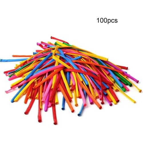 Party Birthday Wedding Decoration 100 Pcs Mixed Color Magic Long Animal Tying Making Balloons Twist Latex Balloon Length 27.5CM