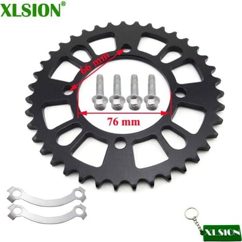 XLSION 420 76mm 39 Tooth Rear Chain Sprocket For Chinese 50cc 70cc 90cc 110cc 125cc 140cc 150cc 160cc Pit Dirt Bike XR50 CRF50