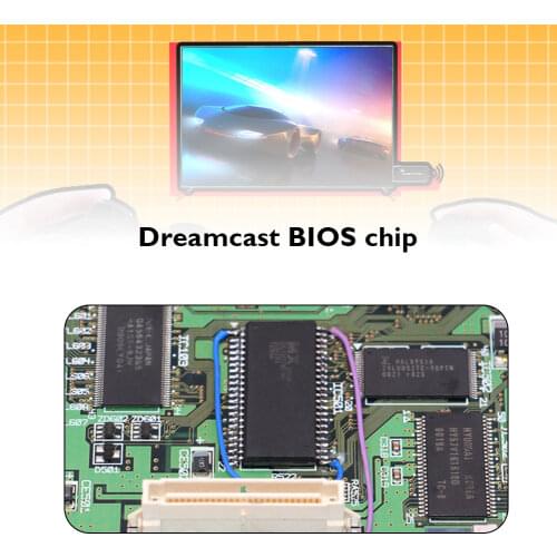 Chip Replacement MX29LV160TMC-90 Bootloader Module Modchip for SEGA Dreamcast VA1 VA2 Motherboad Accessories Parts