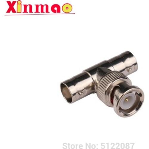 1PCS Monitoring connector BNC Q9 three-way connector two female one male signal one split two adapter BNC one male two female