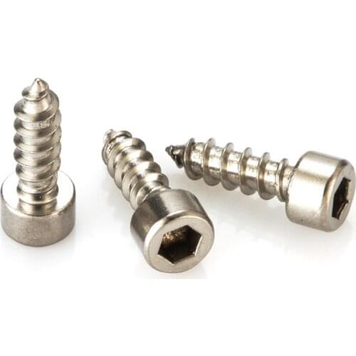 100Pcs 304 stainless steel M3*5/6/8/10/12/14-30mm Cylindrical head hex self tapping screw self tapping screw Model Screws