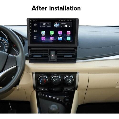 32GB ROM GPS Radio Car Multimedia Monitor for TOYOTA YARIS VIOS 2014/2015/2016 Support Rear Camera Carplay Autoradio dvd