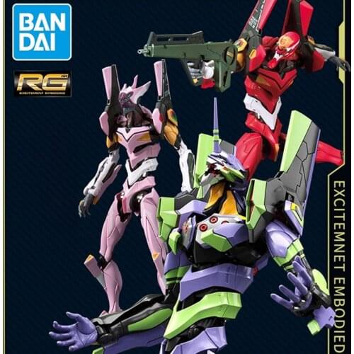 Bandai Neon Genesis Evangelion RG EVA Unit-01 00 02 08alpha DX Deluxe Frs Labo Asuka Makinami Assemble Action Figures