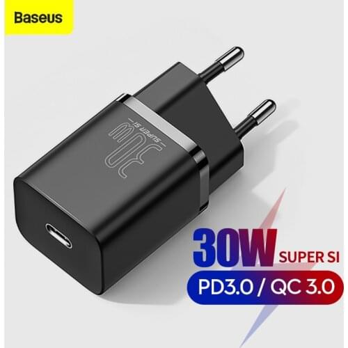 Baseus PD 30W USB C Charger Type C PD QC 3.0 Fast Charger For iPhone 12 11 Pro ipad Tablets For Samsung Xiaomi