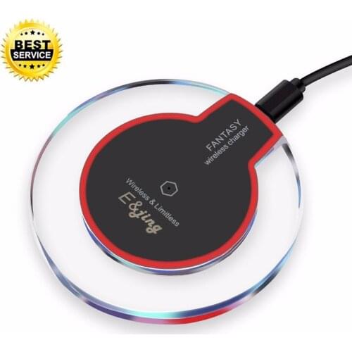 Qi Wireless Charger For iPhone8/8p/X Galaxy S7 S8 S8+ S9 S9+Protable Wireless Fast Charging Pad Kit