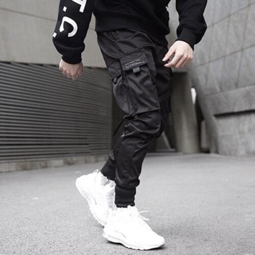 Pants Multi-Pocket Breathable Cotton Blend Men Casual Cargo Pants for Outdoor Mens Joggers Casual Pants Fitness Men Sportswear