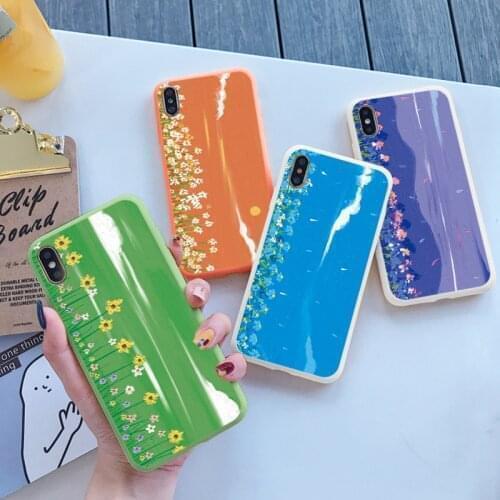 Art Oil Painting Flowers Case For Samsung Galaxy A21S A12 A22 A32 A52 A72 A51 A71 A50 S21 Ultra S20 FE S10 S9 Plus S8 Soft Cover