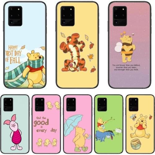 Phone Case Disney Winnie Donkey Tiger Phone cover hull For SamSung Galaxy S 6 7 8 9 10 20 Plus Edge E 5G Lite Ultra black soft