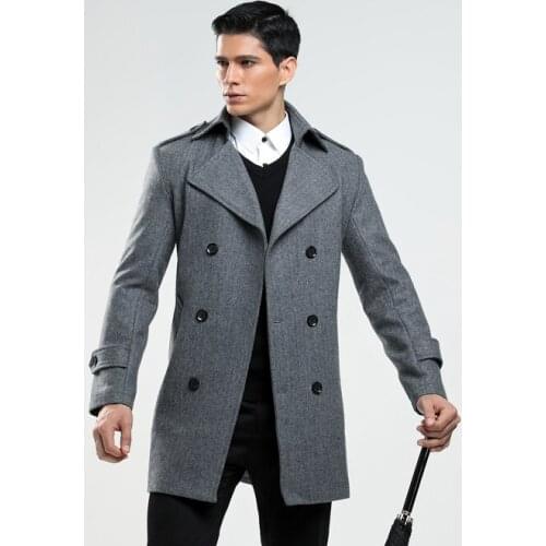 Мужские двубортные пальто CHEN ZE JIA China At AliExpress