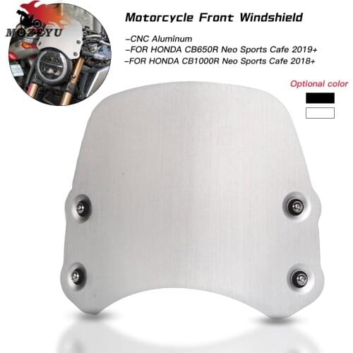 CNC Motorcycle Windshield For HONDA CB 650R CB650R Neo Sports Cafe 2019-2020 CB1000R Neo Sports Cafe 2018 2019 Wind Screen Kit